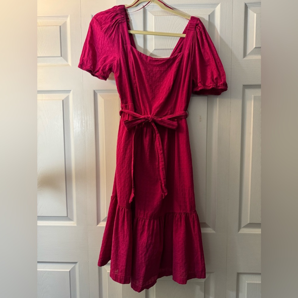 Draper James Vibrant Pink Midi Dress